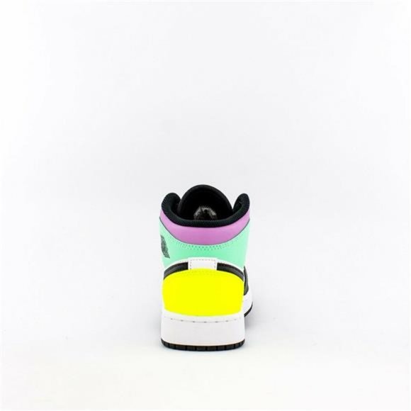 Nike Air Jordan Retro 1 MID (GS) Pastel Black Toe - Picture 2 of 3